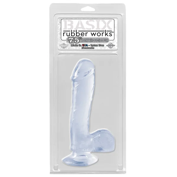 Basix Rubber Works 7.5 inch Dong W/suction Cup