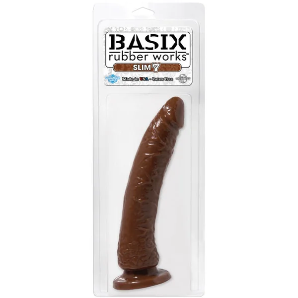Basix Rubber Works 7" Slim Dong - Brown
