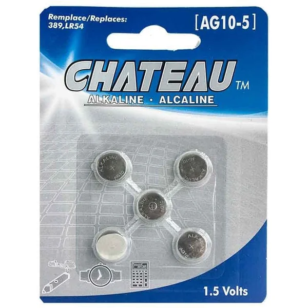 Batteries - Chateau Alkaline - AG10-5