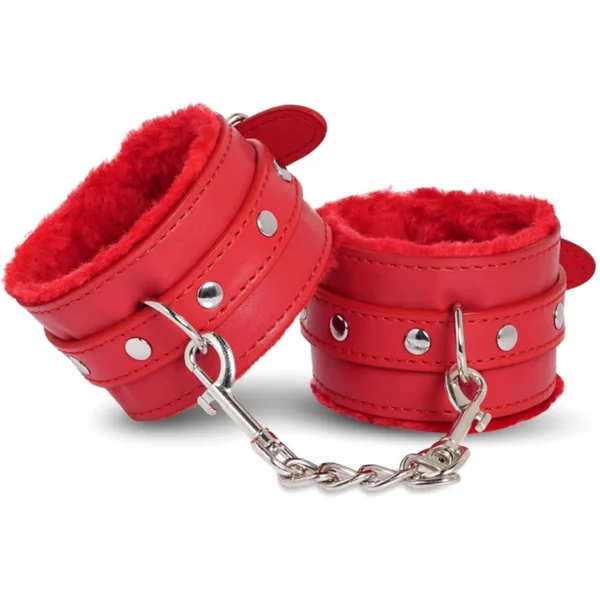 BDSM Adjustable Plush Handcuffs Ankle Bracelets Restraint Set Sex Toy