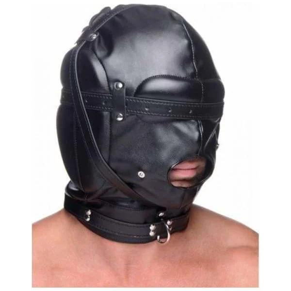 BDSM Mask - STRICT - Bondage Hood With Ball Gag