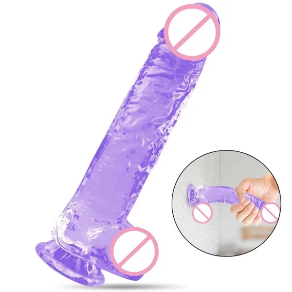 Big Purple Dildo with Strong Suction Cup