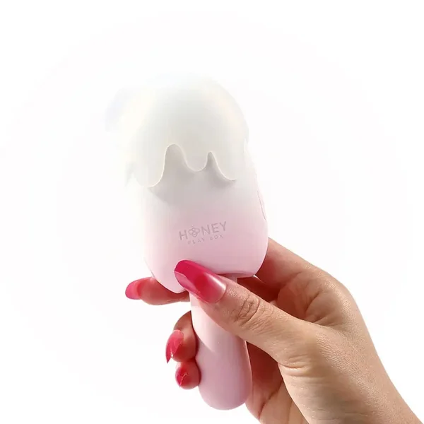Bite Me Sucking Tapping & Vibrating Cream Pop Stimulator