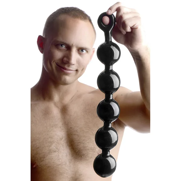 Black Baller Anal Beads by XR