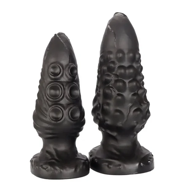 Black Octopus Anal Plug PVC Big Butt Plug Anal Sex Toy For Women