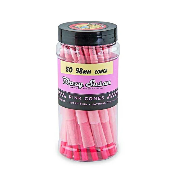 Blazy Susan Pink 50 Pack 98MM Cones