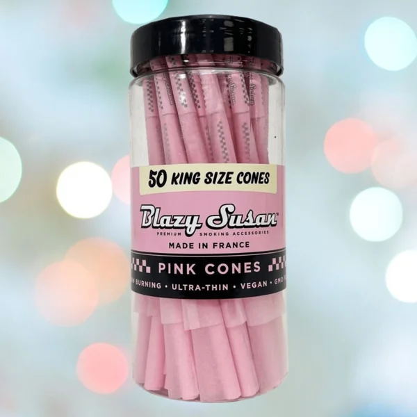 Blazy Susan Pink Vegan Cones - King Size (50 Pre-Rolled Cones)