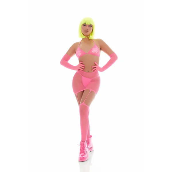 Bling Ring 5pc Set - One Size - Pink