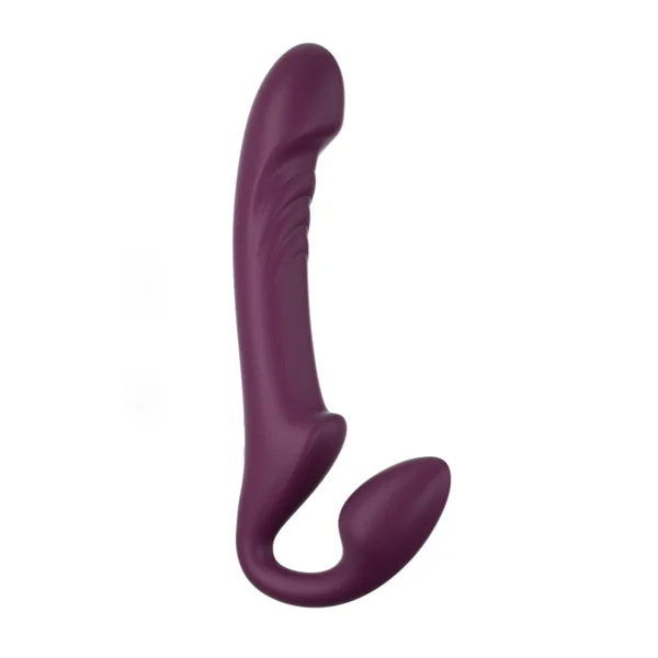 Bliss - Rotating Head Strapless Strap on - Red Wine