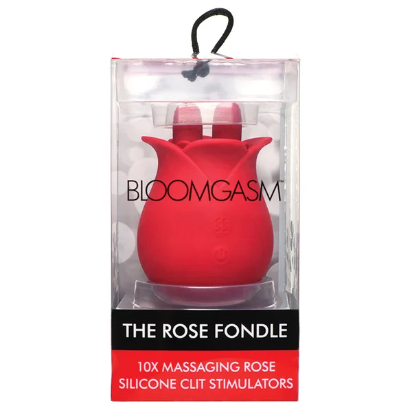 Bloomgasm The Rose Fondle 10X Massaging Rose Silicone Clit Stimulator