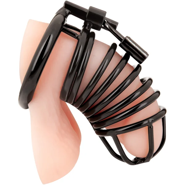 Blueline Deluxe Chastity Cock Cage With Padlock