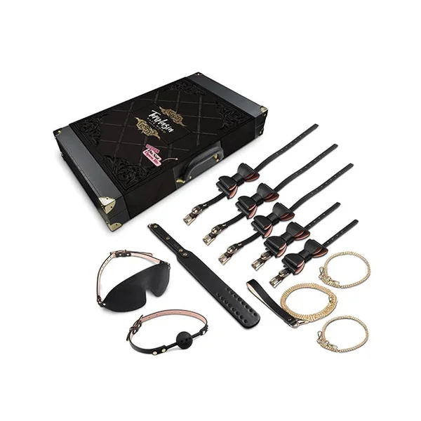 Blush Temptasia Safe Word Bondage Kit w/Suitcase – Black/Pink