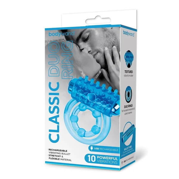Bodywand Rechargeable Classic Duo Ring - Blue