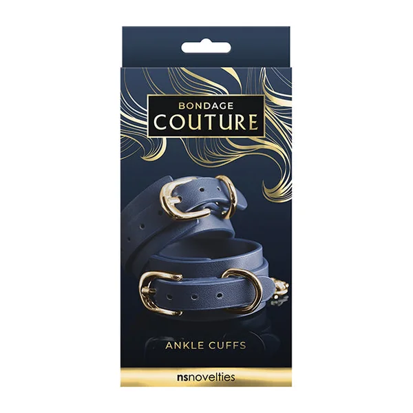 Bondage Couture Vinyl Ankle Cuff - Blue