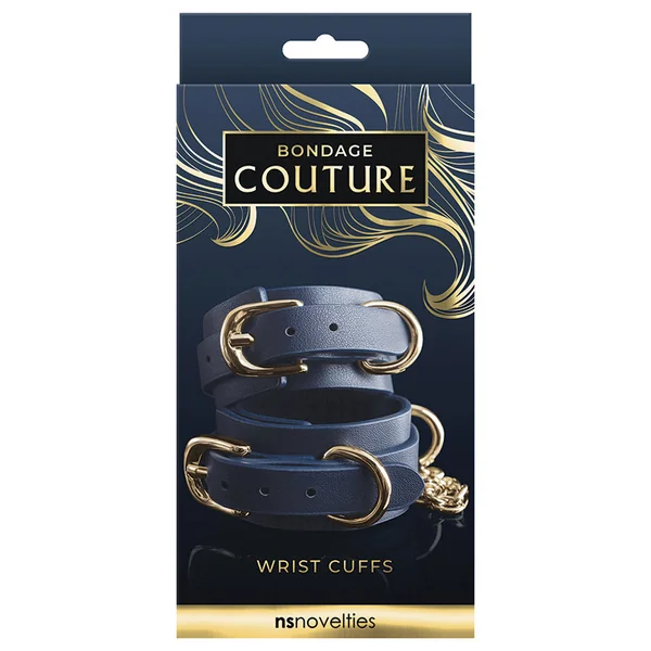 Bondage Couture Wrist Cuff - Blue