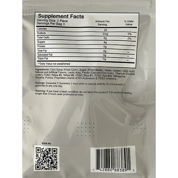 BONER BEAR MALE ENHANCEMENT GUMMY 1PK (6 PCS) (NET)