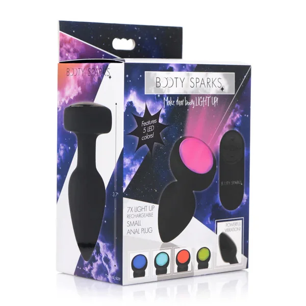 Booty Sparks 7X Light Up Rechargeable Anal Plug - Small