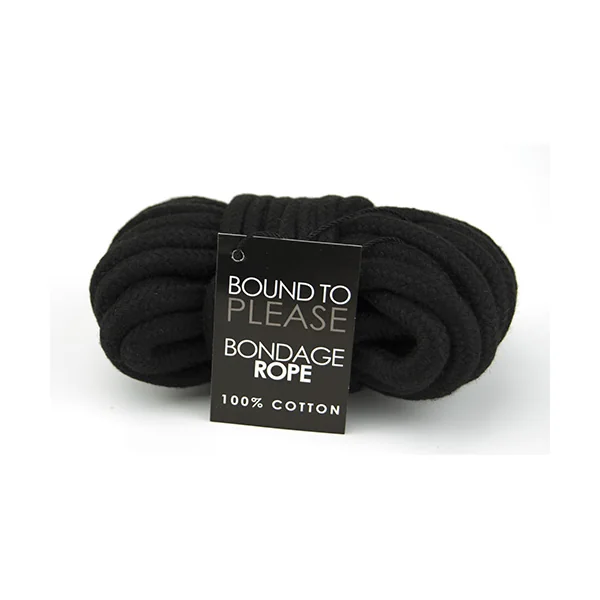 Bound to Please Bondage Rope Black