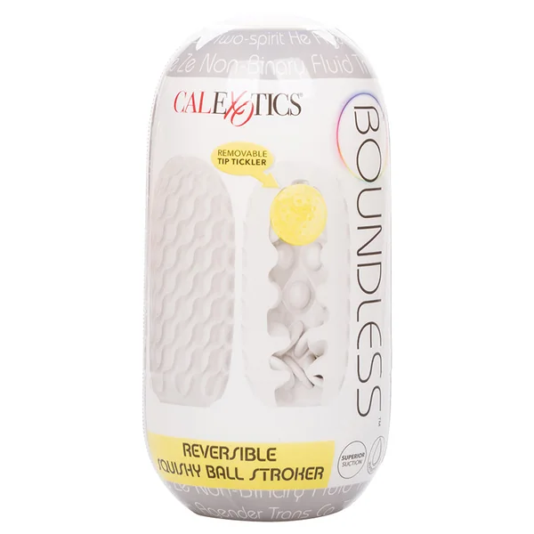 Boundless Reversible Squishy Ball Stroker - Yellow