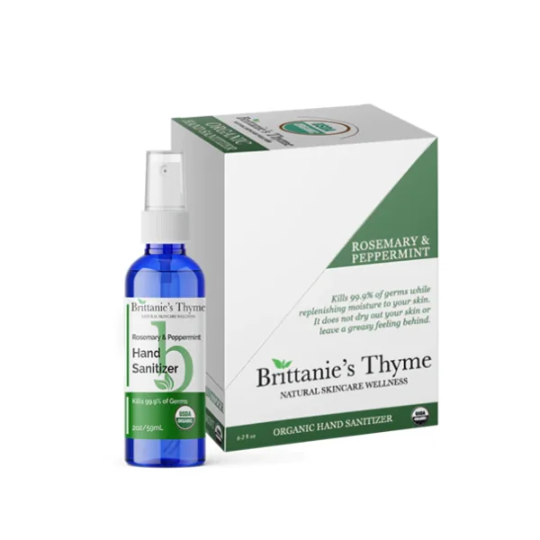 Brittanie's Thyme - Organic Hand Sanitizer - Rosemary Peppermint - 2 oz
