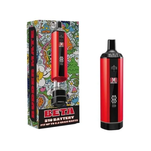 Budder Mate Beta 510 Battery 6ct Red