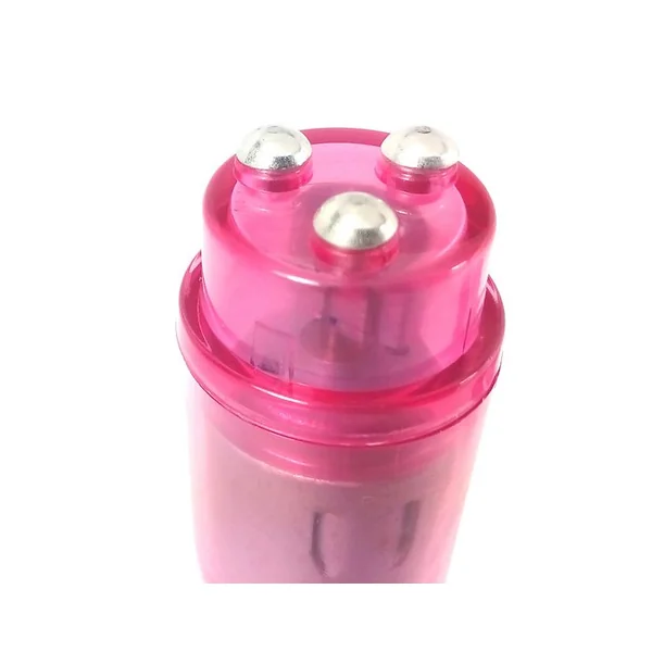 (BULK) CLOUD 9 NOVELTIES MINI MASSAGER POCKET ROCKET PINK W/ 4 ATTACHMENTS