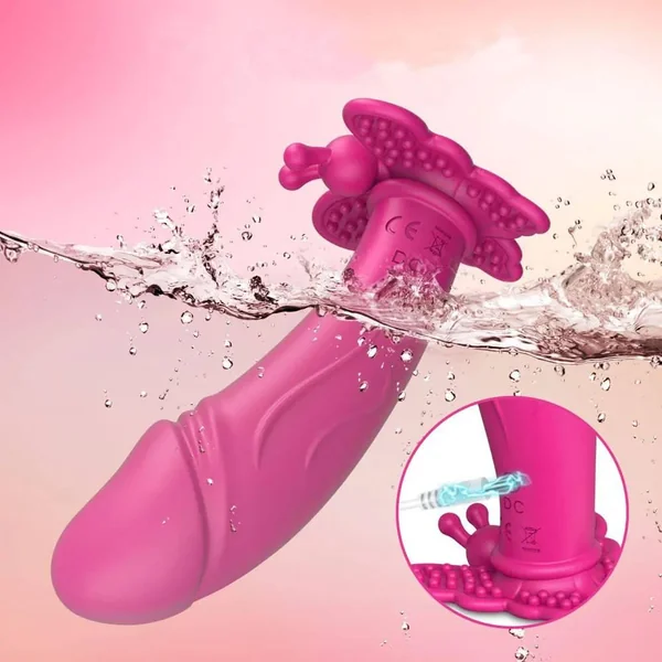 Butterfly-Shaped Clitoral Vibrator