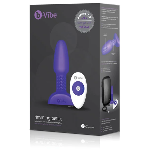 B-vibe Petite Rimming Plug - Purple