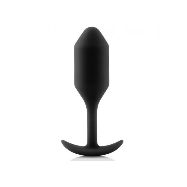 B-vibe snug plug 2 anal plug for couple weighted silicone plug black
