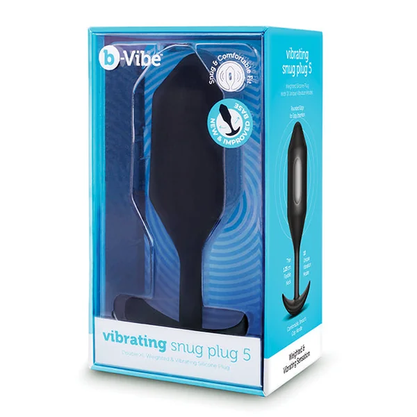 B-vibe Vibrating Snug Plug - Xxlarge Black