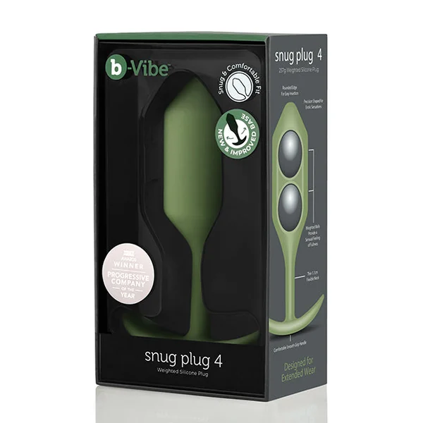 B-vibe Weighted Snug Plug 4 - 257 G Army