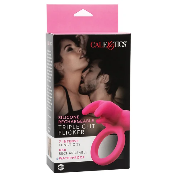 CalExotics Silicone Rechargeable Triple Clit Flicker