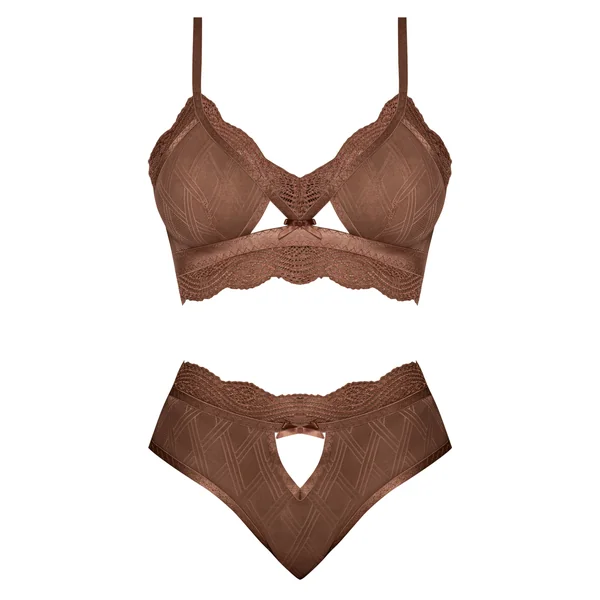 CARAMEL KISS BRALETTE & G- PANTY CARAMEL S/M