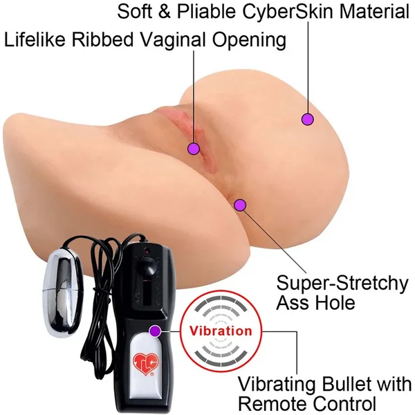 Carmen Luvana Missionary Vibrating Double Pussy and Ass Masturbator