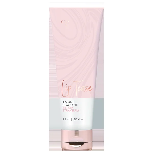 CGC LIP TEASE KISSABLE STIMULANT SIN CITY STRAWBERRY 1 FL OZ