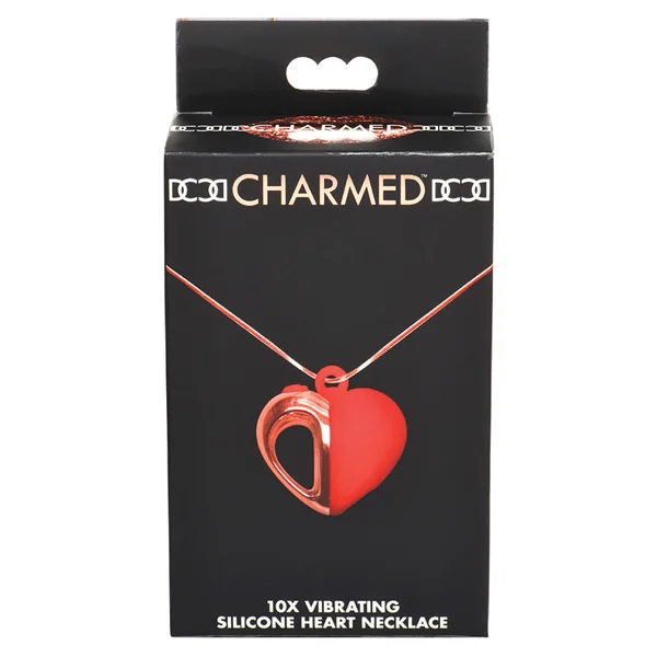Charmed 10X Vibrating Silicone Heart Necklace