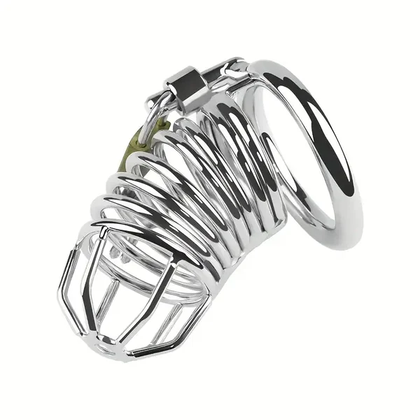 Chastity Cage Stainless Steel Cage Long Section Men Chastity Lock Attribute