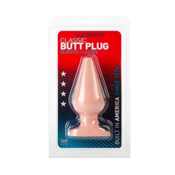Classic Butt Plug Smooth - Large - White