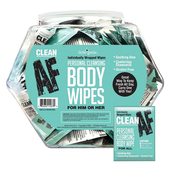 Clean AF Personal Cleansing Wipes (96 Pack)