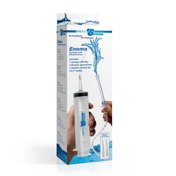 Cleanstream Enema Syringe With Attachments