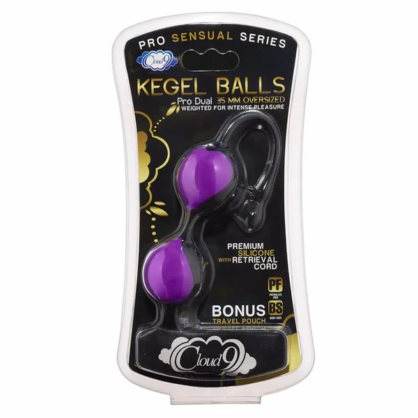 CLOUD 9 PRO SENSUAL KEGEL BALL 35MM BLACK/PURPLE