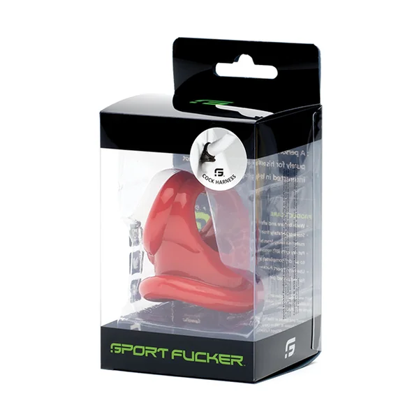 COCK HARNESS RED (NET)