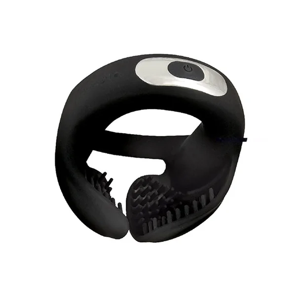 Cockpower Scrotum Hugger Cock Ring - Black