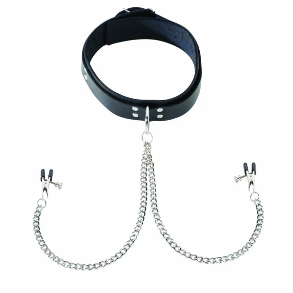 COLLAR W/ ATTACHED NIPPLE CLAMPS