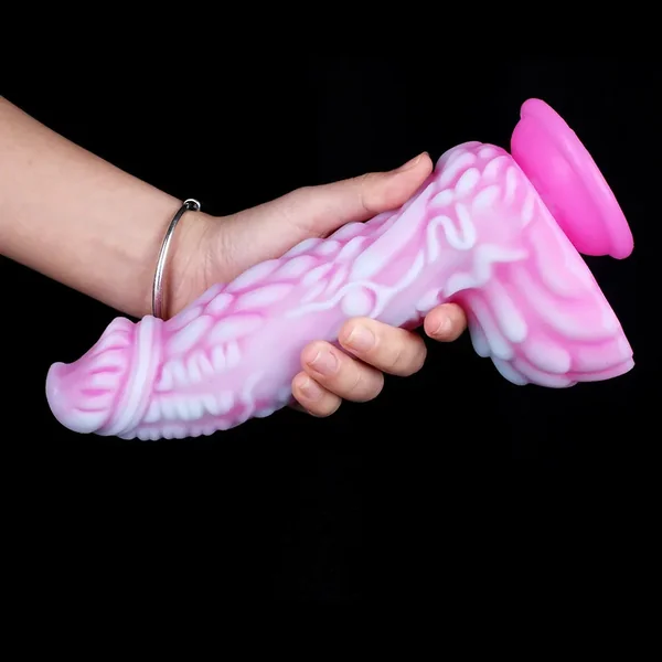 Colorful Pink Dildo Buttplug - Suction Cup Monster Dildos Couple Sex Toys