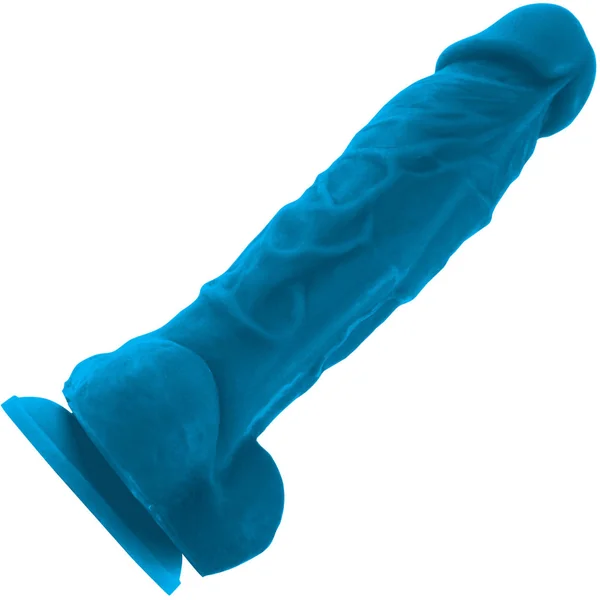 ColourSoft 5 Inch Blue Silicone Suction Cup Dildo