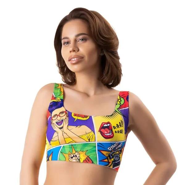 Comics Insta Crop Top, Large – MeMeMe Lingerie