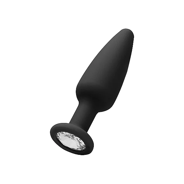 CONE-SHAPED DIAMOND BUTT PLUG BLACK