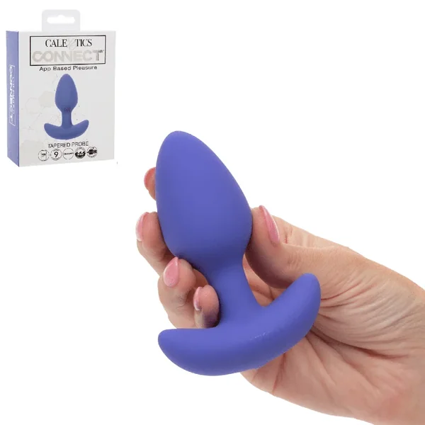 Connect Tapered App Compatible Anal Butt Plug Rechargeable Silicone Anal Vibe