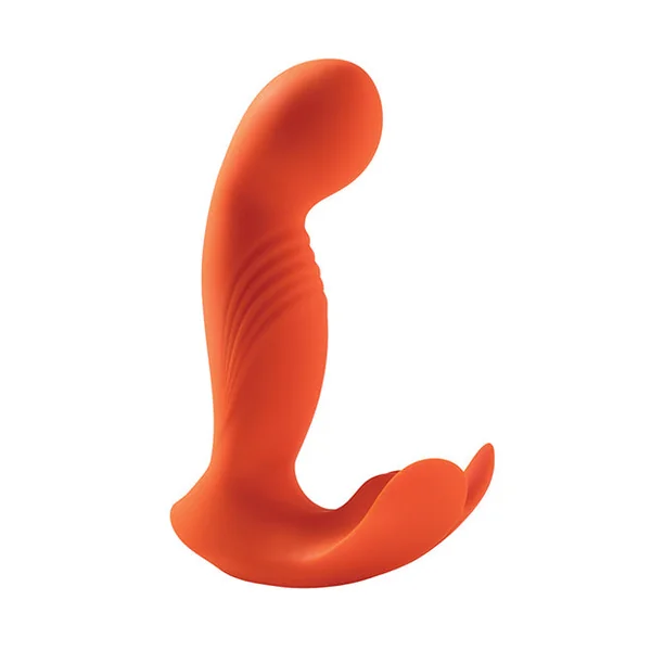 Crave 3 G-spot Vibrator With Rotating Massage Head & Clit Tickler - Orange
